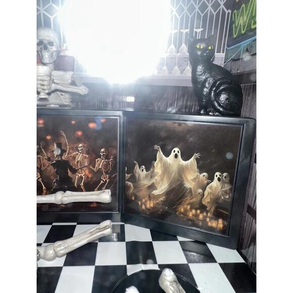 Fenguto Animated Musical Skeleton Disco Club TV Halloween Tiktok Viral Very Rare - Picture 6 of 6